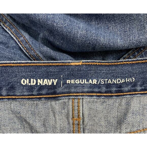Old Navy Jeans Mens 36 x 31.5 Regular Straight Medium Wash Denim - Picture 4 of 8
